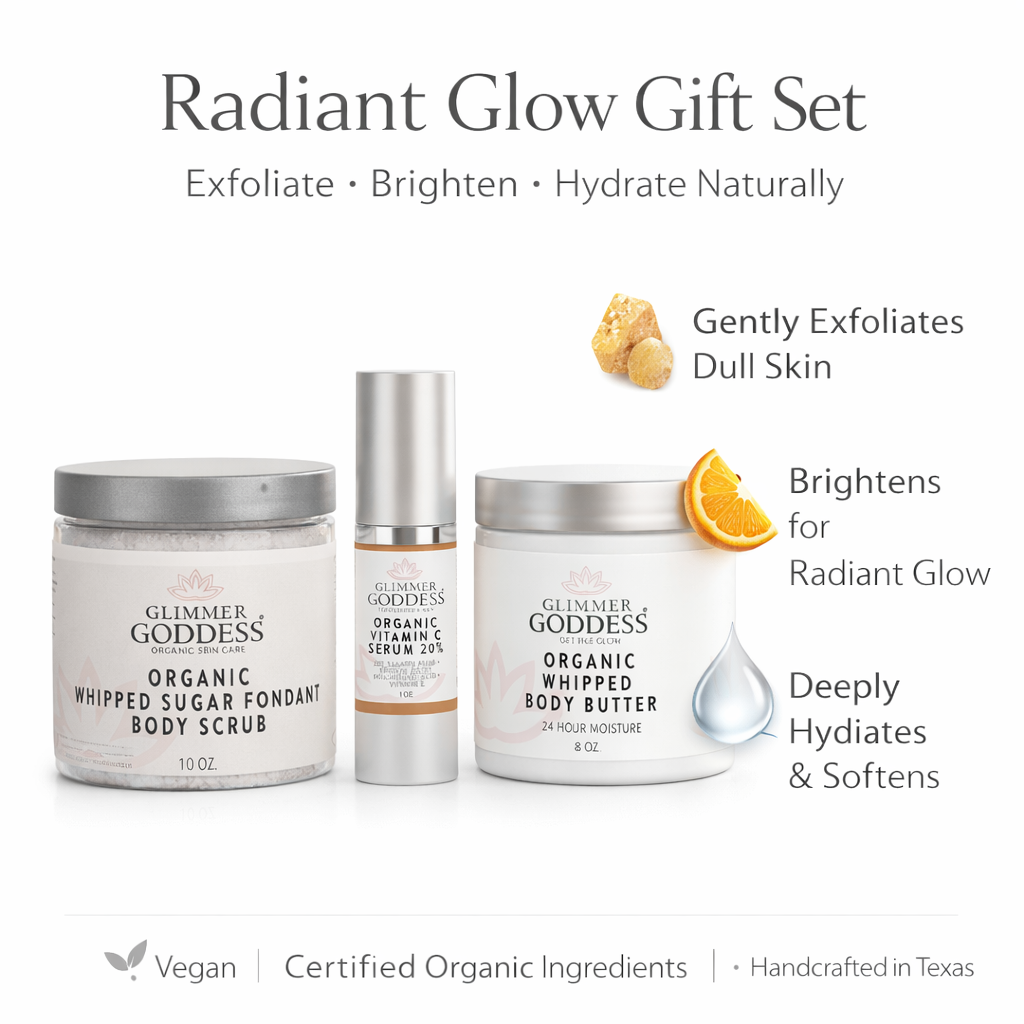 Radiance Glow Organic Skincare Gift Set – Exfoliate, Brighten & Hydrate Naturally