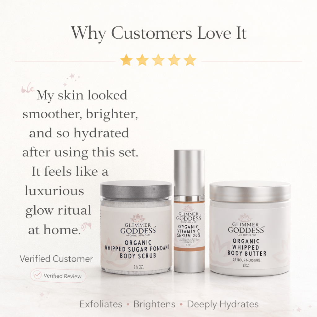 Radiance Glow Organic Skincare Gift Set – Exfoliate, Brighten & Hydrate Naturally