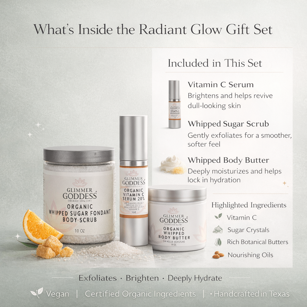 Radiance Glow Organic Skincare Gift Set – Exfoliate, Brighten & Hydrate Naturally