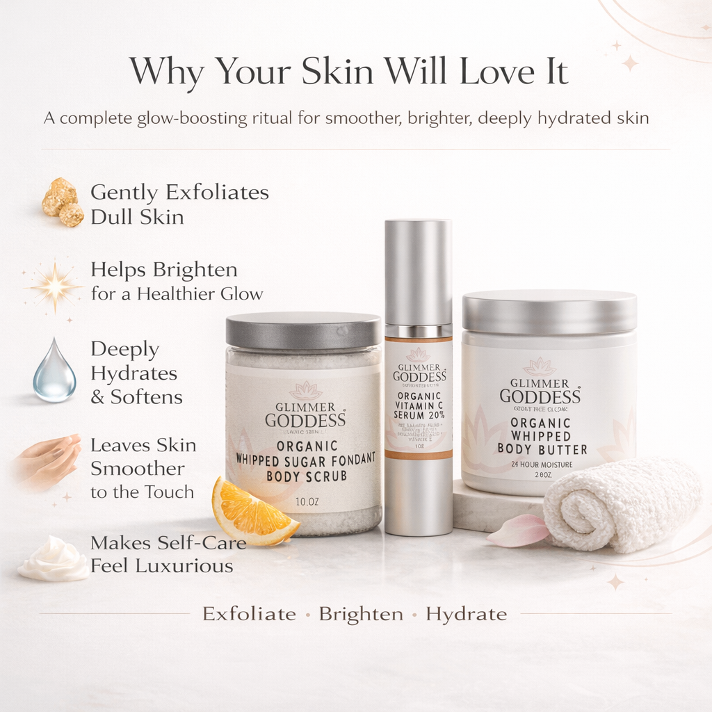 Radiance Glow Organic Skincare Gift Set – Exfoliate, Brighten & Hydrate Naturally