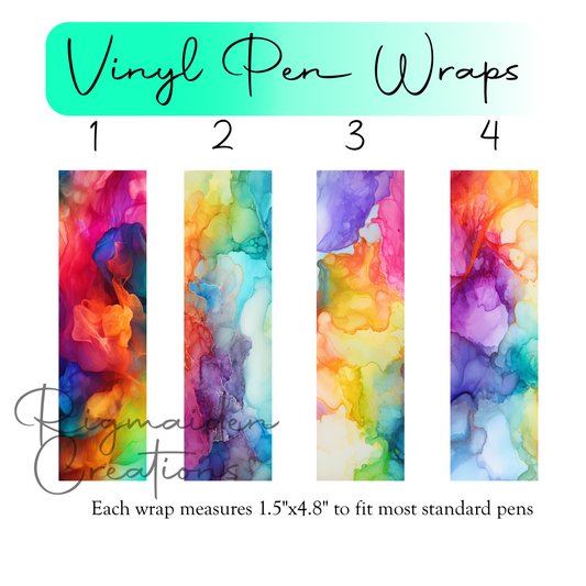 Rainbow Ink Pen Wraps