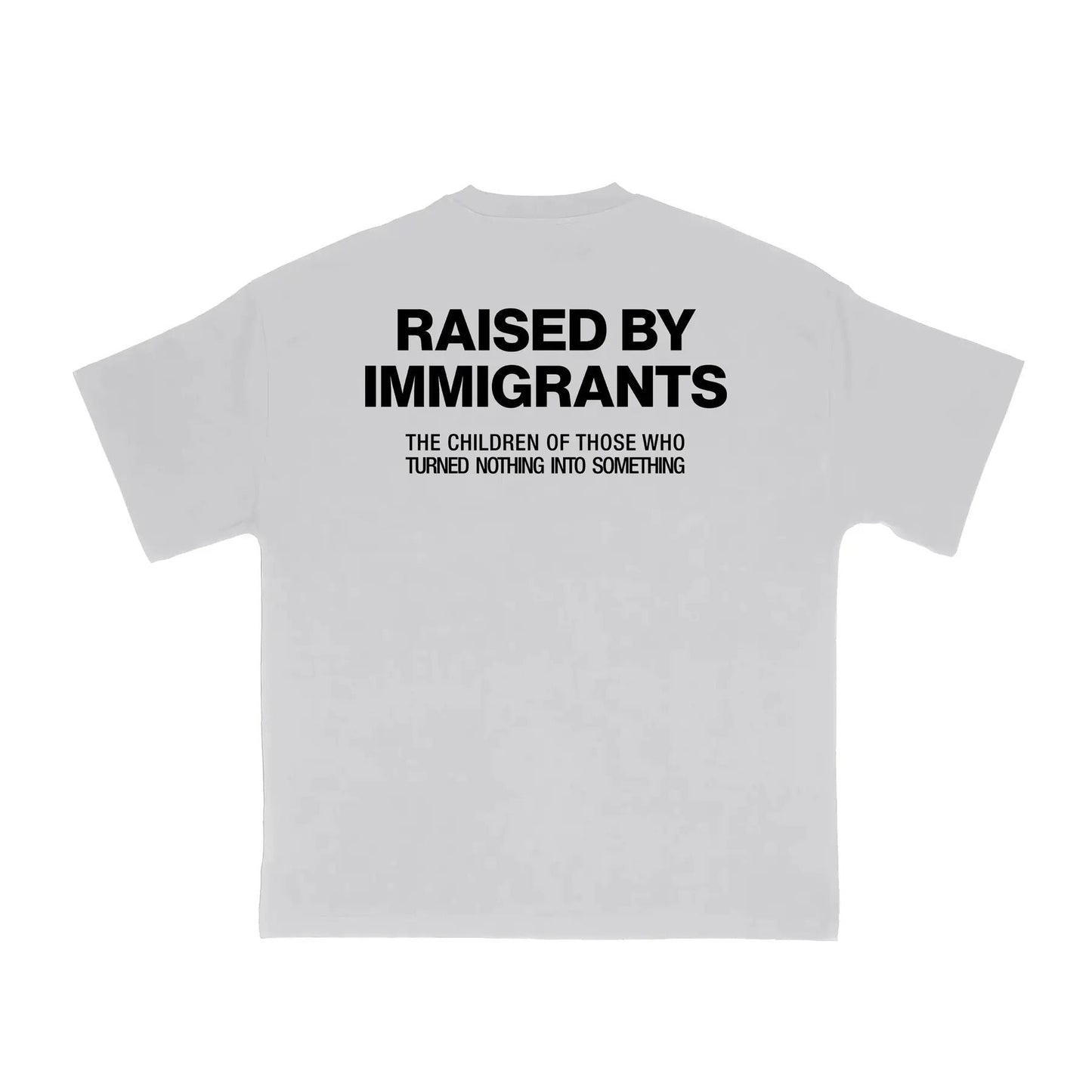 "Raised by Immigrants" Statement Tee - Empowering T-Shirt, Mexican Heritage Apparel