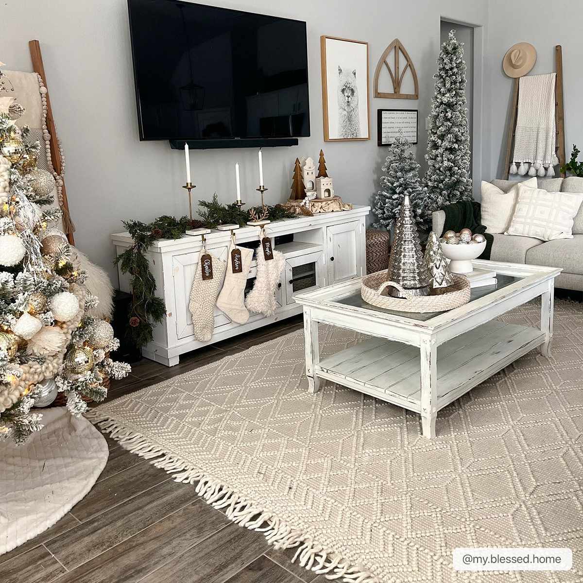 Ramsbury Beige Trellis Wool Rug-0