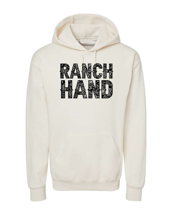 Ranch Hand Graphic Hoodie Sweatshirt | Western Country Pullover Hoodie