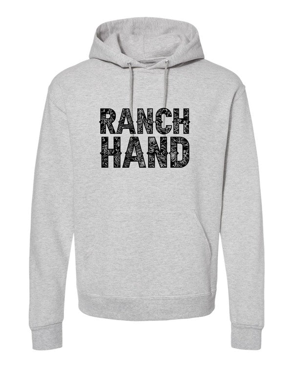 Ranch Hand Graphic Hoodie Sweatshirt | Western Country Pullover Hoodiegrey hoodie