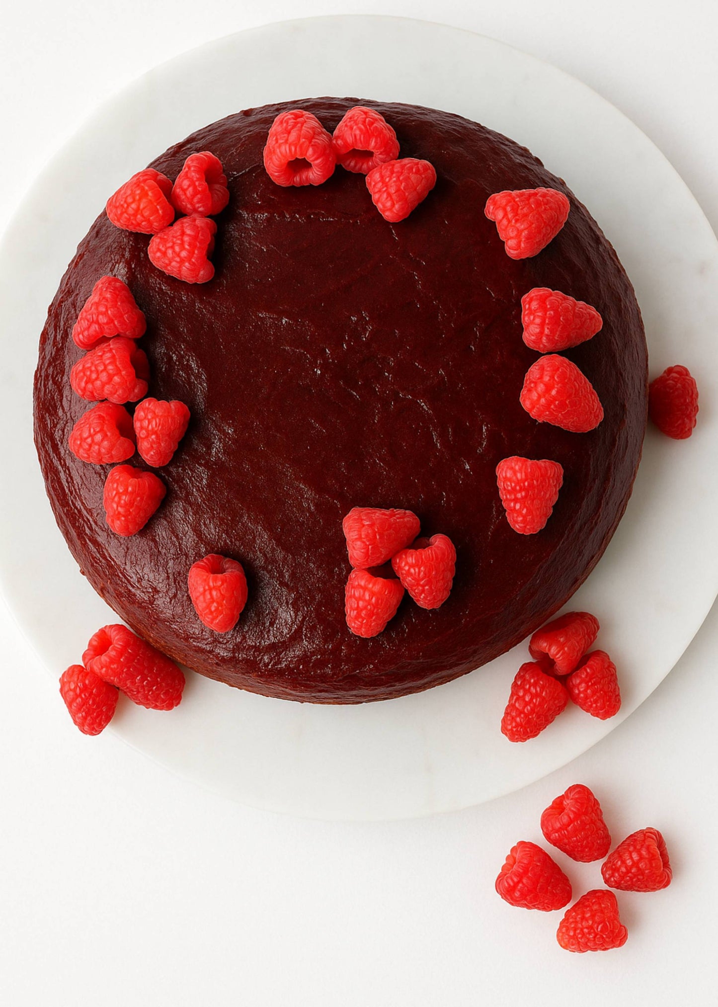 Andy Anand Chocolate Raspberry Truffle Cake 9" with Real Chocolate Truffles: Perfect Handmade Cakes Freshly Baked  - 2.8 lbs