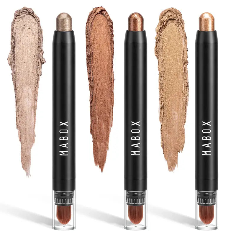 Metallic Eyeshadow Stick Set - 6 Creamy Pencils