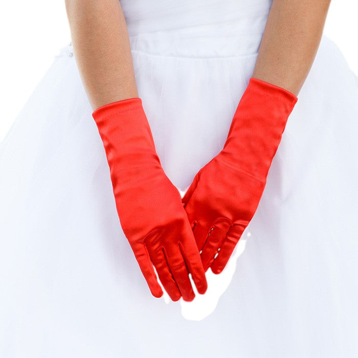 Dressy Satin Wedding Gloves
