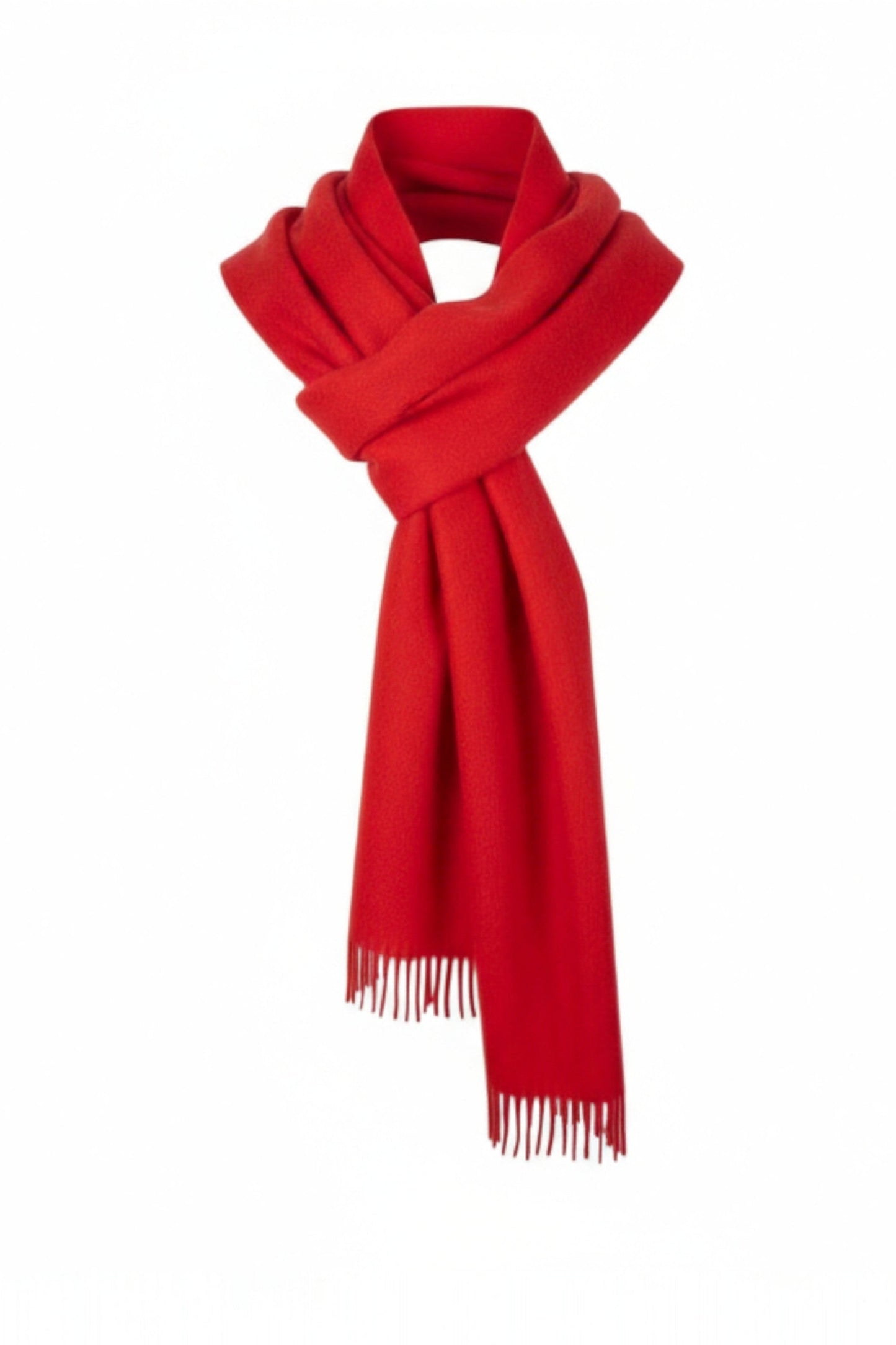 Red Cashmere Scarf-3