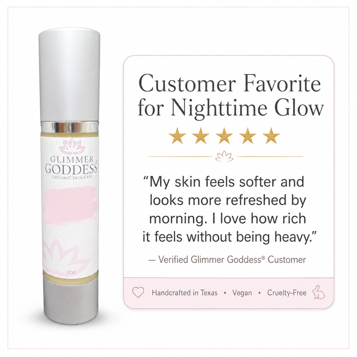 Organic Vitamin A Microcaps Night Cream – Brightening Anti-Aging Treatment