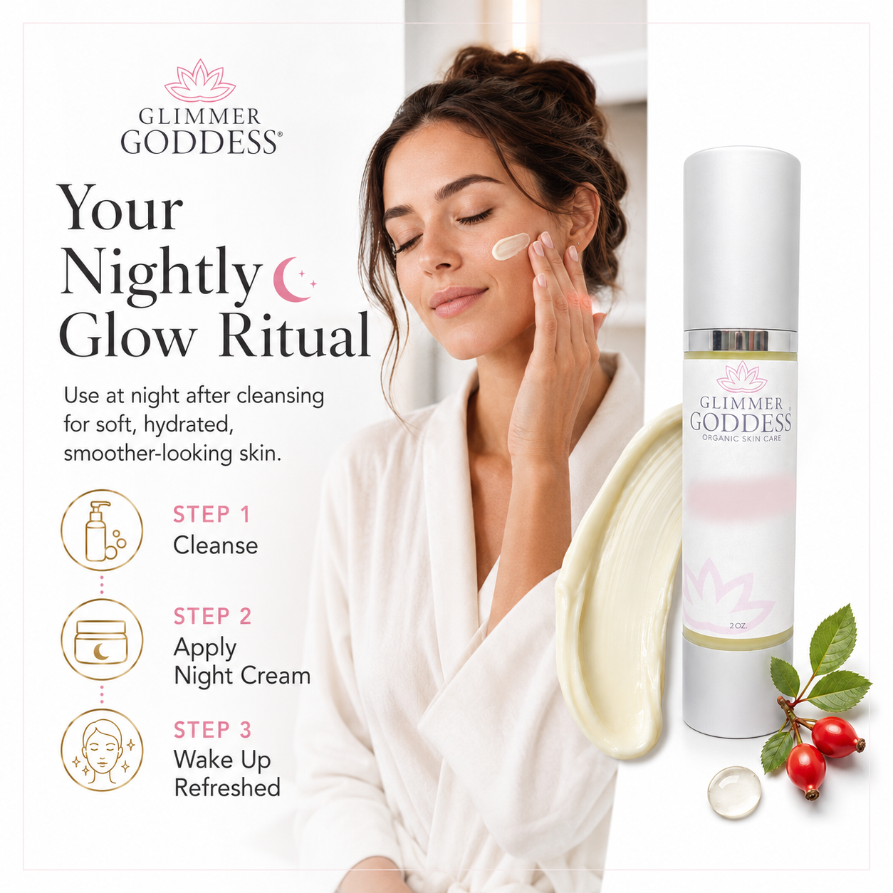 Organic Vitamin A Microcaps Night Cream – Brightening Anti-Aging Treatment