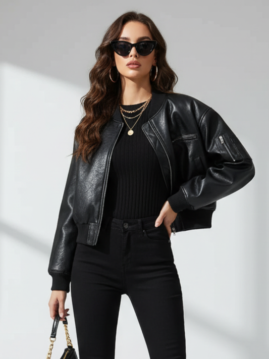 Retro-Style Zipper Jacket For Women, Tribeca, BYMANYC New York.-0