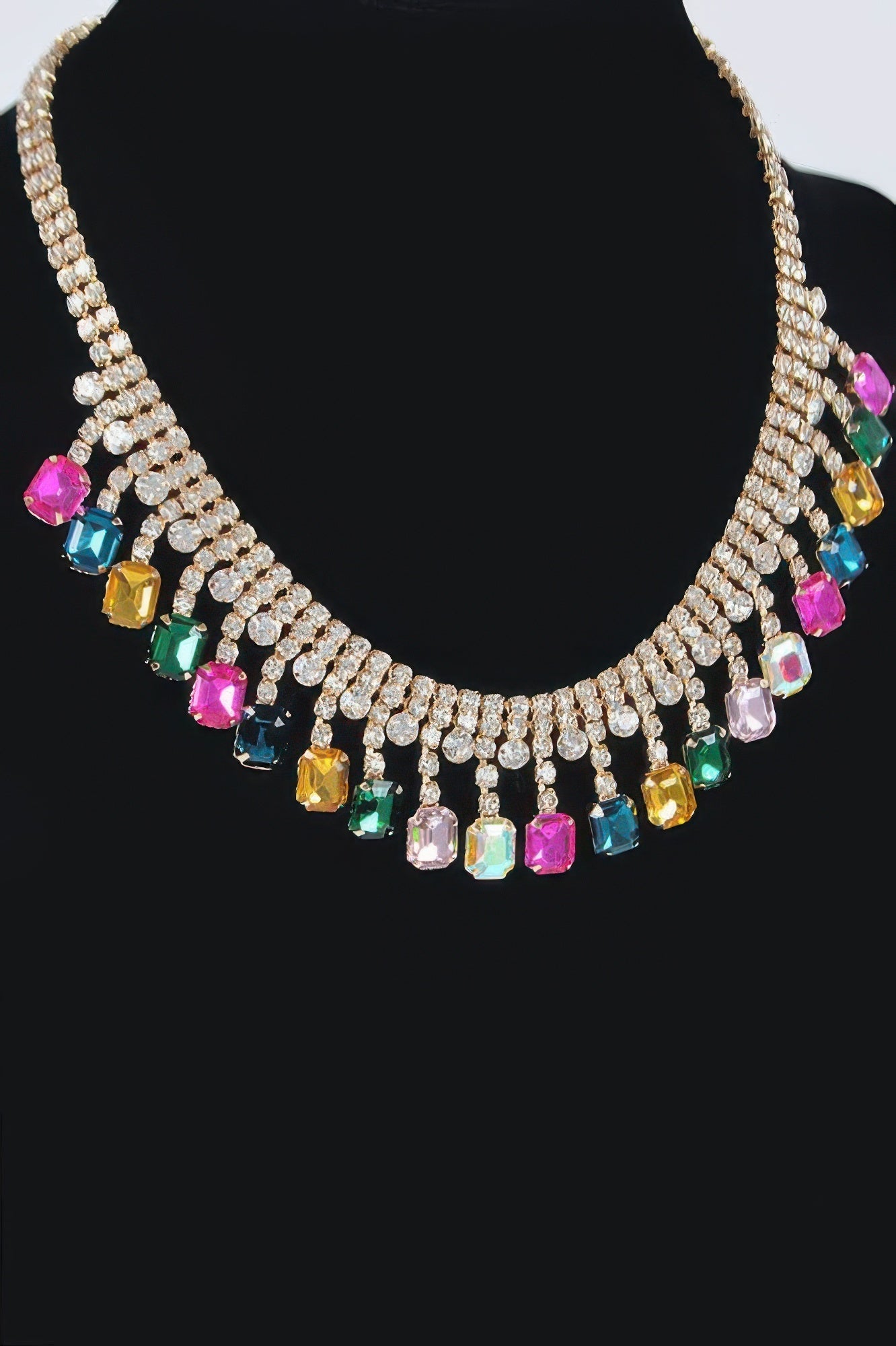 Rhinestone Choker Necklace | Glamorous BYMANYC ® New York-1