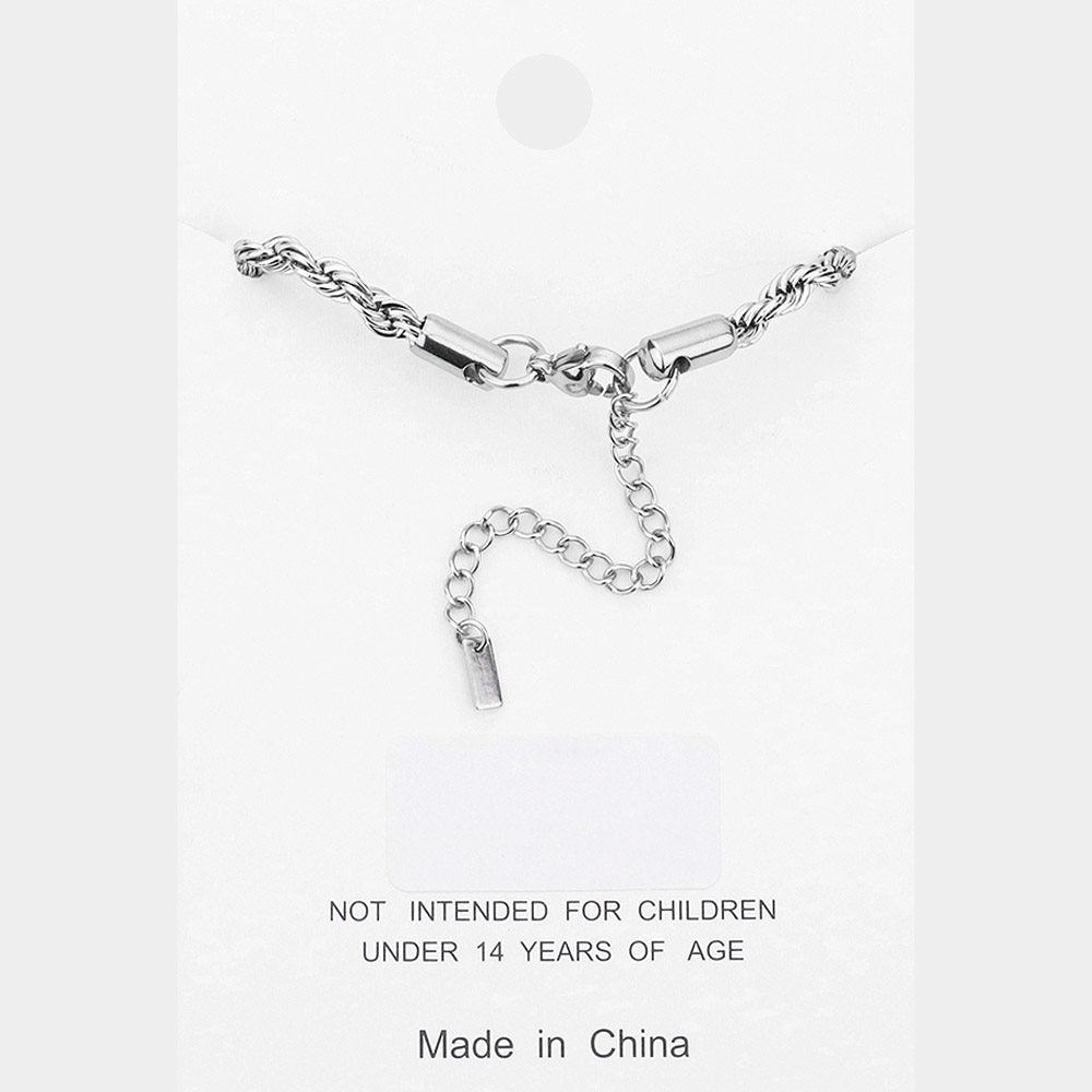 Stainless Steel Rope Chain Anklet