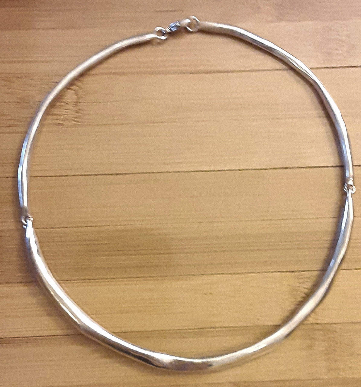 Vintage Robert Lee Morris Choker Necklace, Iconic & Rare Whittled Rod Neckpiece-Sterling Silver-10