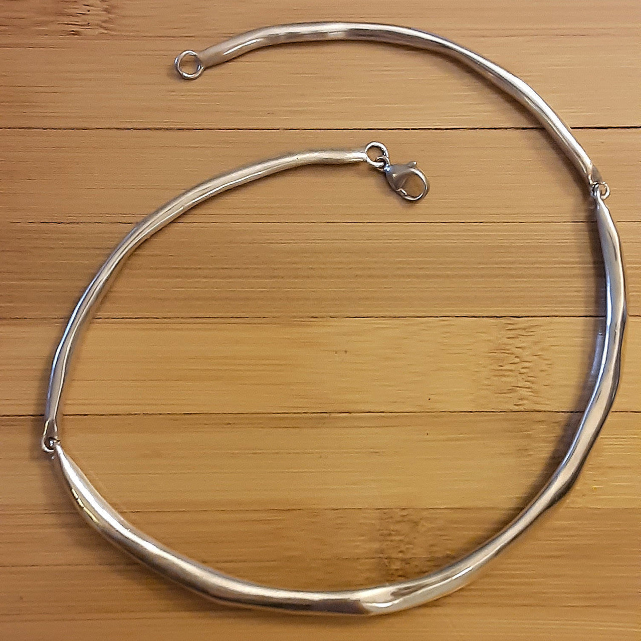 Vintage Robert Lee Morris Choker Necklace, Iconic & Rare Whittled Rod Neckpiece-Sterling Silver-5