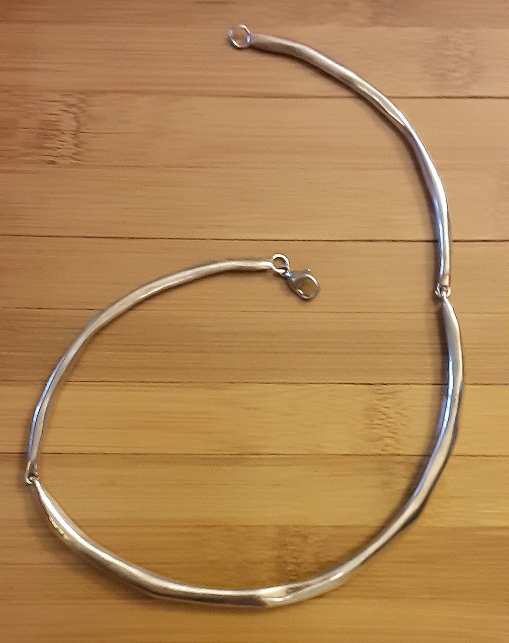 Vintage Robert Lee Morris Choker Necklace, Iconic & Rare Whittled Rod Neckpiece-Sterling Silver-6