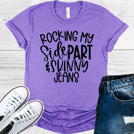 Rocking My Side Part and Skinny Jeans Graphic Tee