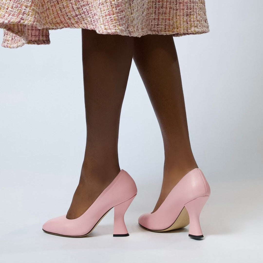 ROSE MUSE – Light Pink Nappa Pump