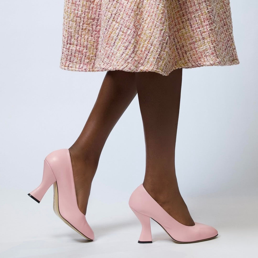 ROSE MUSE – Light Pink Nappa Pump