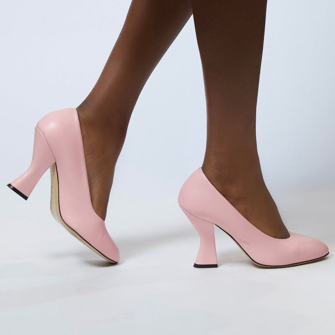 ROSE MUSE – Light Pink Nappa Pump
