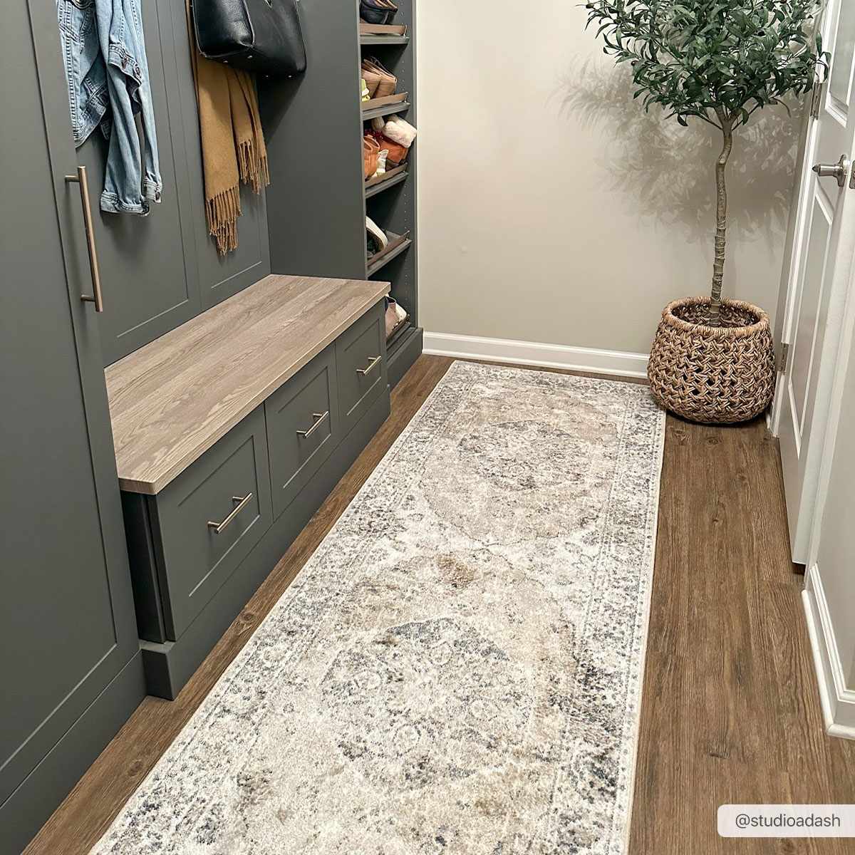 Rudo Beige Flat Pile Washable Rug-4