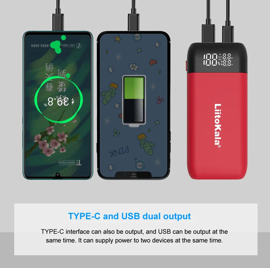 LiitoKala Lii-MP2 Battery Charger & Power Bank-2