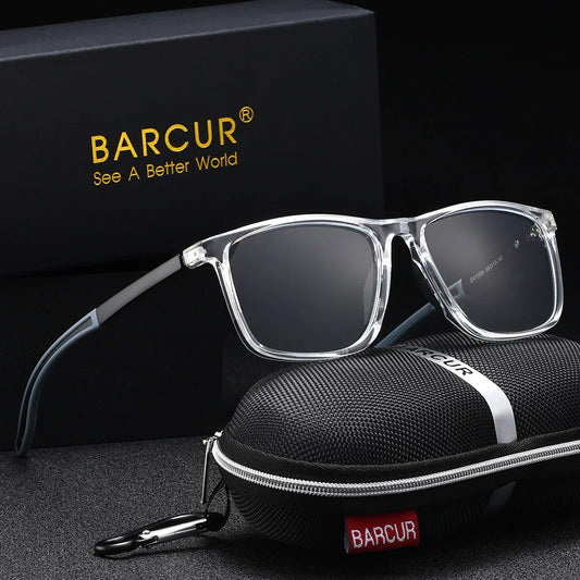 BARCUR Sports Style Anti-Blue Light Reading Glasses – Fashion Transparent PC Frame for Men and Women with Multiple Degrees Lightweight Rectangle Eyewear for Home Office and Daily Use