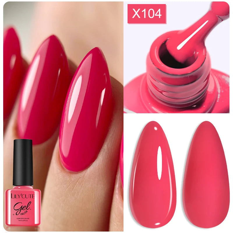 LILYCUTE 7ml Neon Reflective Nail Gel Polish Dark Flash Glitter Effect Fluorescent Gel Soak Off UV Gel Summer Nail Art Varnish