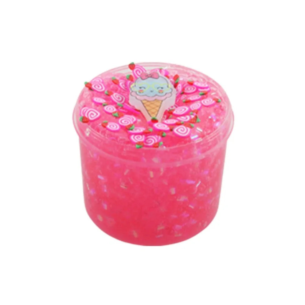 Clear 70ml Slime Kit Super Soft Non-Sticky Crystal Slime Stress Relief Party Favors Crunchy Slime for Girls Boys