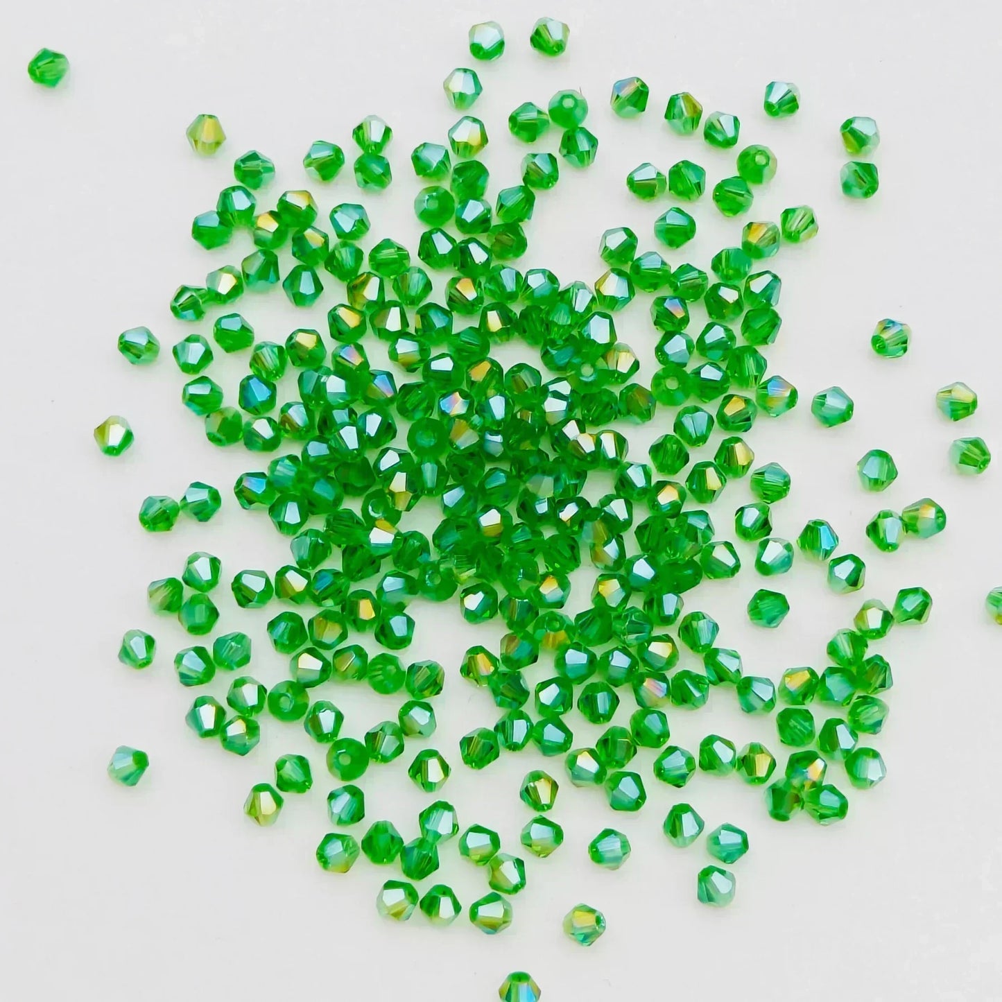 100pcs Multicolor Crystal Bicone Shaped Beads Loose Spacer Glass Beads for Jewelry Making Bracelet Necklace Earring Accessories