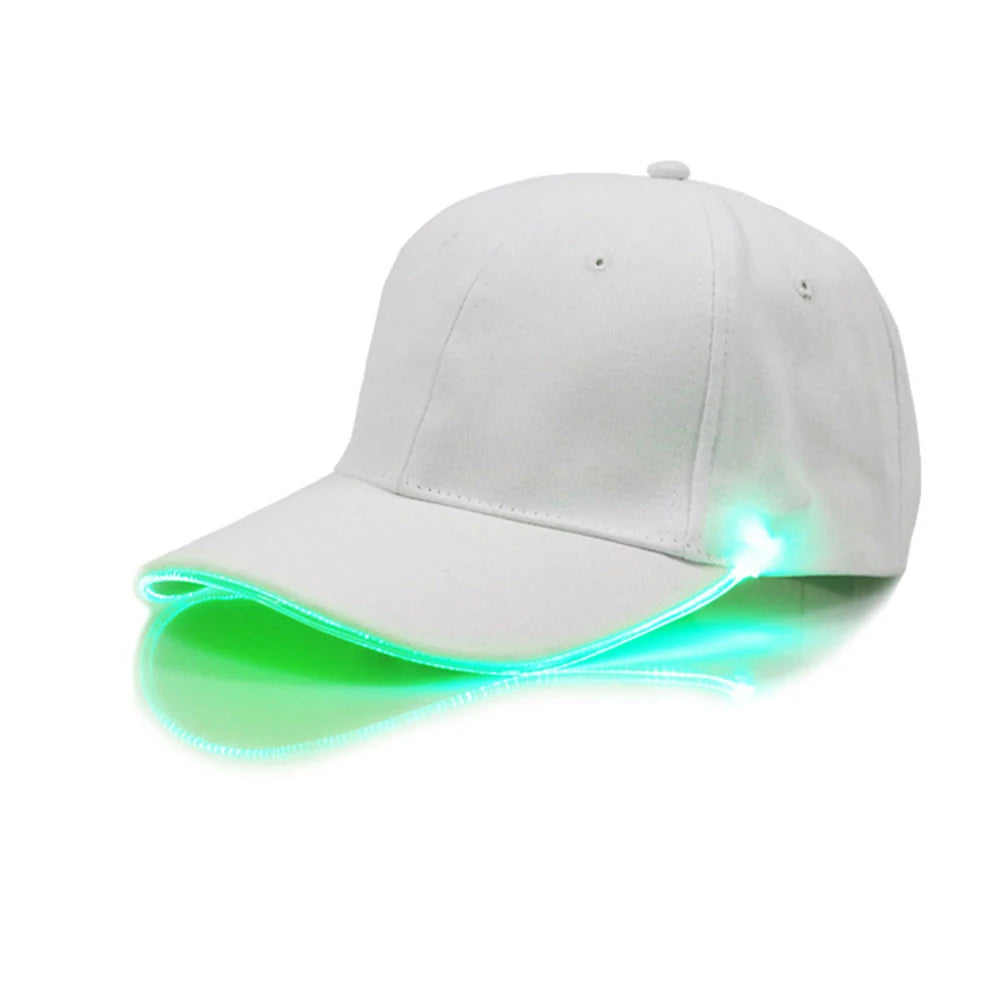 Adjustable Light Up LED Cap Flashing Baseball Hip-Hop Luminous Hat KTY Bar Party Event Sporting Event Nighttime Illumination Cap