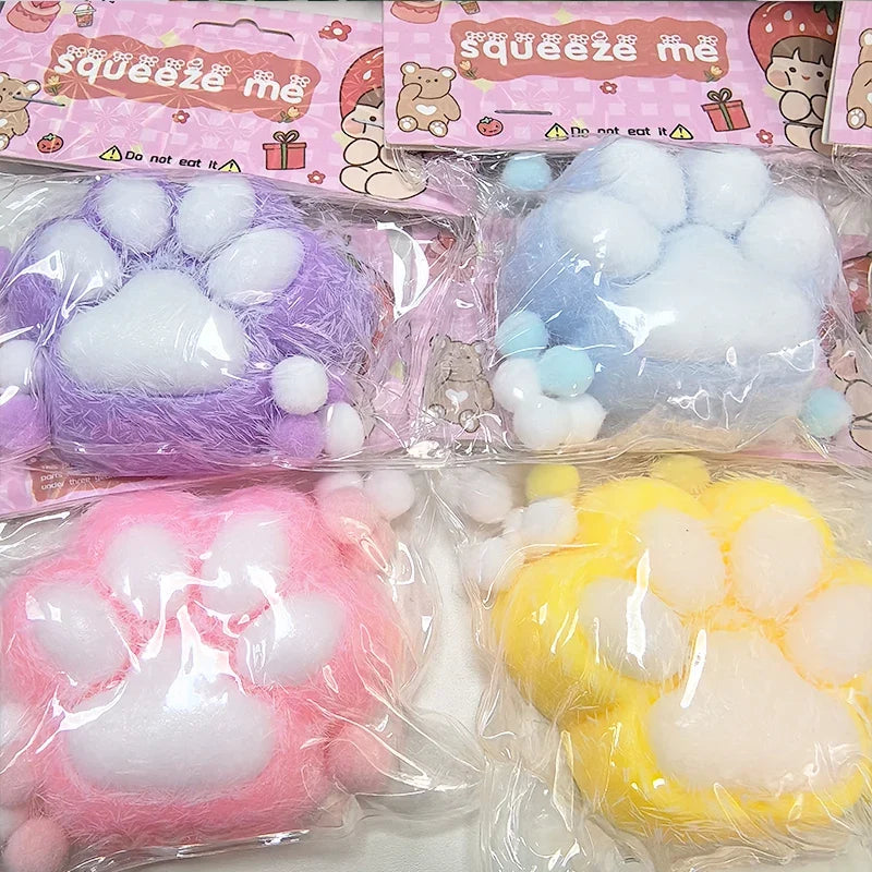 Squeeze Cat Paw Toy | Soft Sticky Stress Relief Squishy Gift