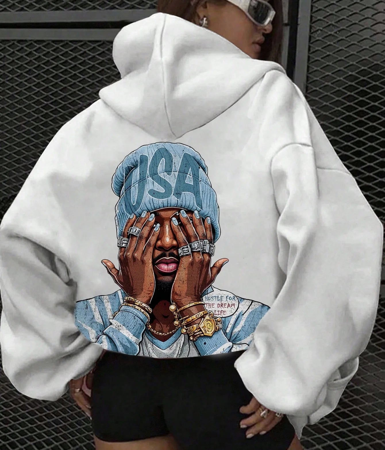 American Harajuku Hoodie Y2K Retro Oversize Zipper Hoodie Men Women Hip Hop Casual Sweatshirt Personality Hoodie New Streetwear