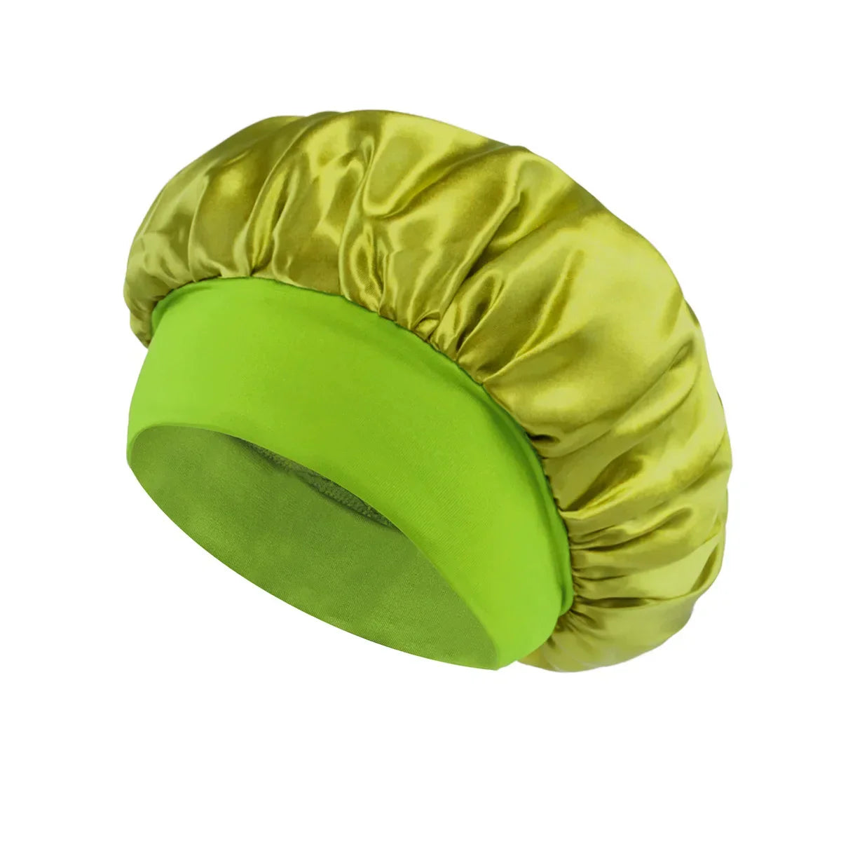 Solid Wide-Brimmed Satin Hair Bonnet for Sleeping *Multiple Colors*