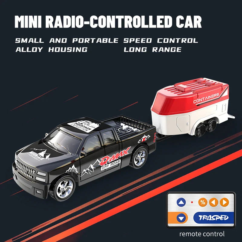 New RC Car MINI Alloy 1/64 Remote Control Car Convenient to Carry 60 Minutes of Work Time Children's Gifts Electronic Toys