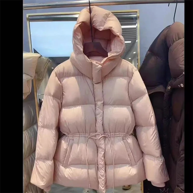 Fashion Parkas Women Casual Loose Hooded Puffer Coat