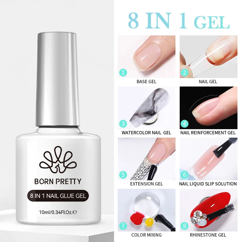 BORN PRETTY 10ml Rainbow Auroras Cat Magnetic Gel Nail Polish Holographics Nail Gel for Manicure Design Varnis Semi Permanent