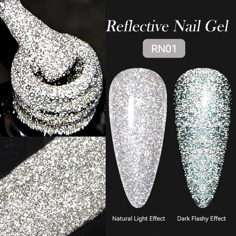 LILYCUTE 7ml Reflective Glitter Cat Magnetic Gel Nail Polish Semi permanent Soak Off UV LED Varnish Nail Supplies