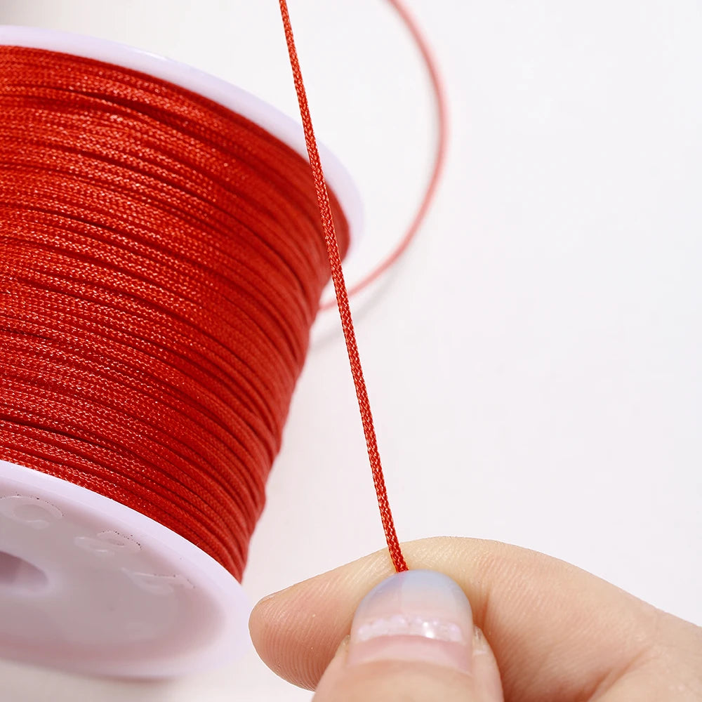 10/50M 0.8mm Nylon Thread Cord Chinese Knot Bracelet Braided String for DIY Tassel Beading Shamballa String Jewelry Making