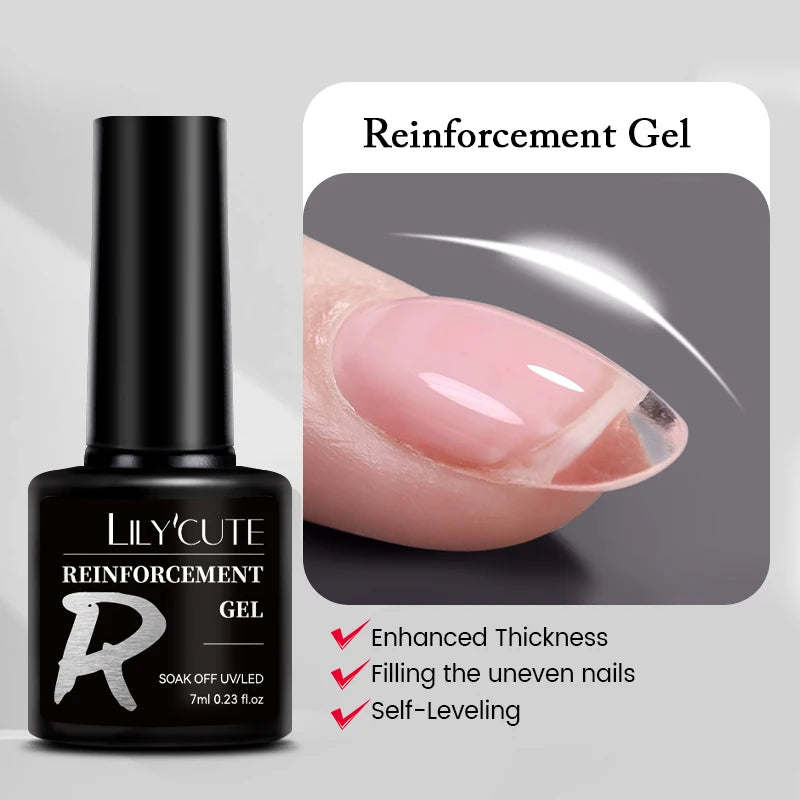 LILYCUTE 7ml Neon Reflective Nail Gel Polish Dark Flash Glitter Effect Fluorescent Gel Soak Off UV Gel Summer Nail Art Varnish