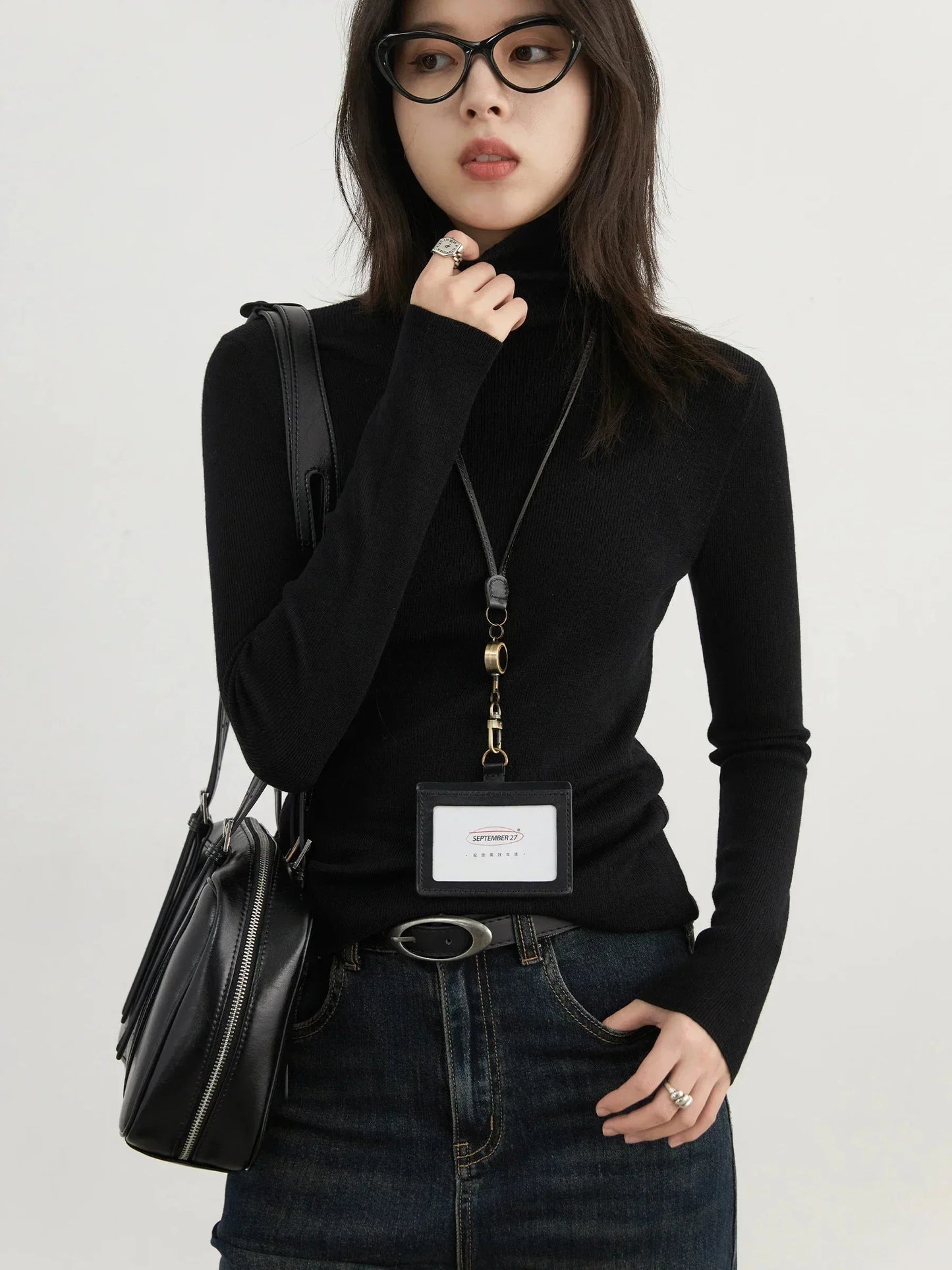Slim Turtleneck Sweater Autumn Winter Knit Pullover