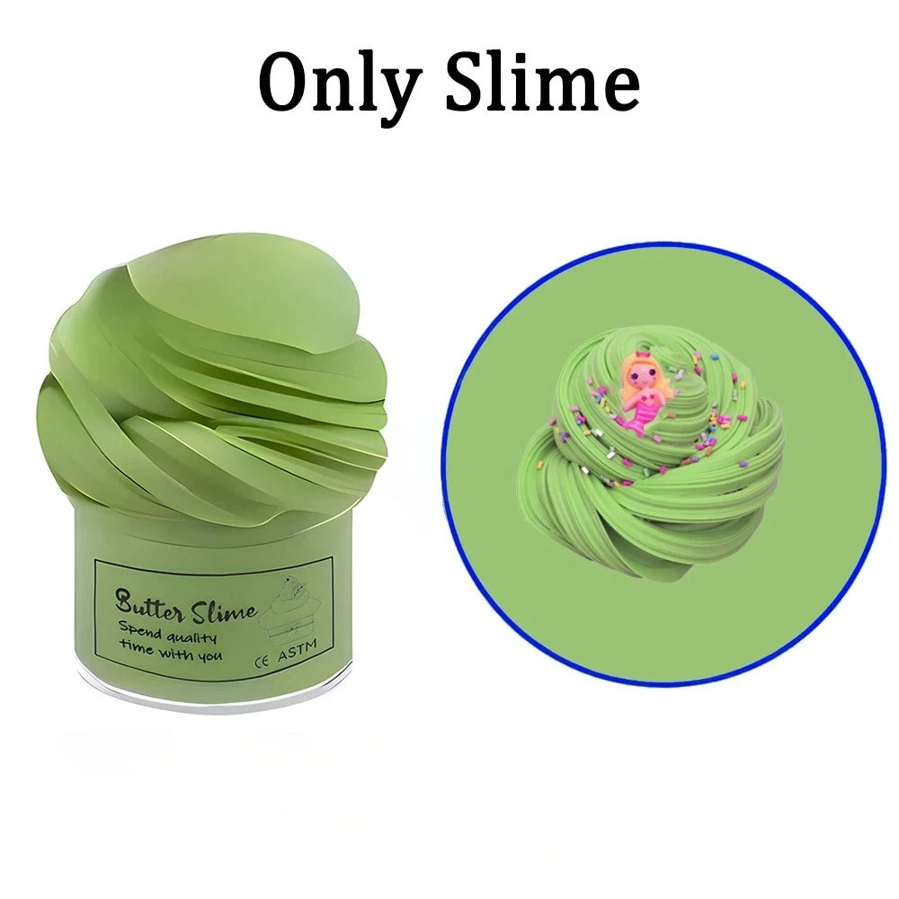 12 piece butter slime set, party gifts, prizes, puzzle toys, stress relief toy 50ml, birthday gifts for children boys and girls