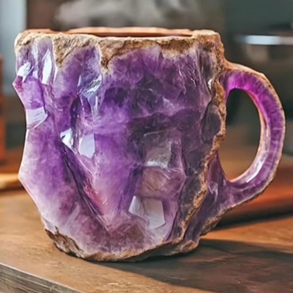 Crystal Coffee Mug – 14oz (Mineral-Inspired Resin Design)-4