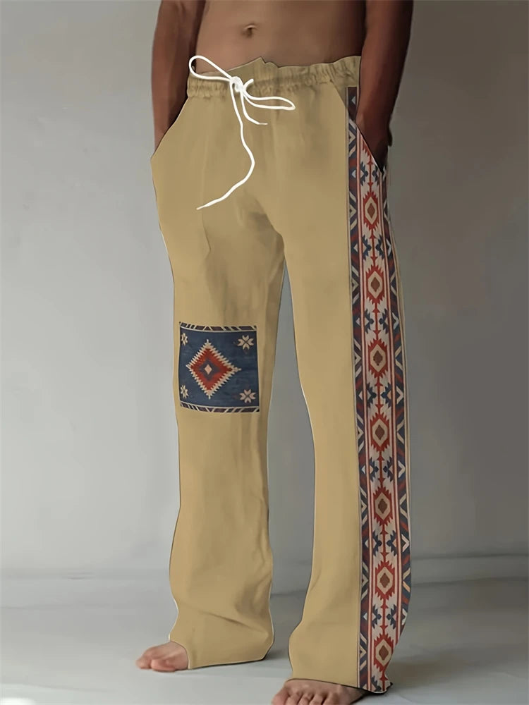2025 Spring And Summer New Graffiti Drawstring Long Men's Sweatpants 3D Printed Beach Pants Men's Clothing Ground Casual Pants