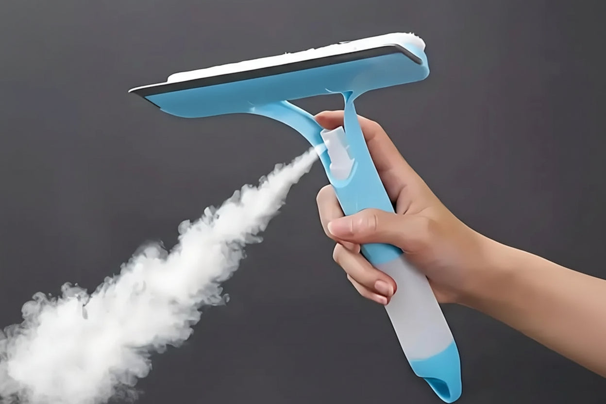 1-Pack 3-in-1 Blue Window Cleaner - Holiday Streak-Free Glass Cleaning Kit for Sparkling Results