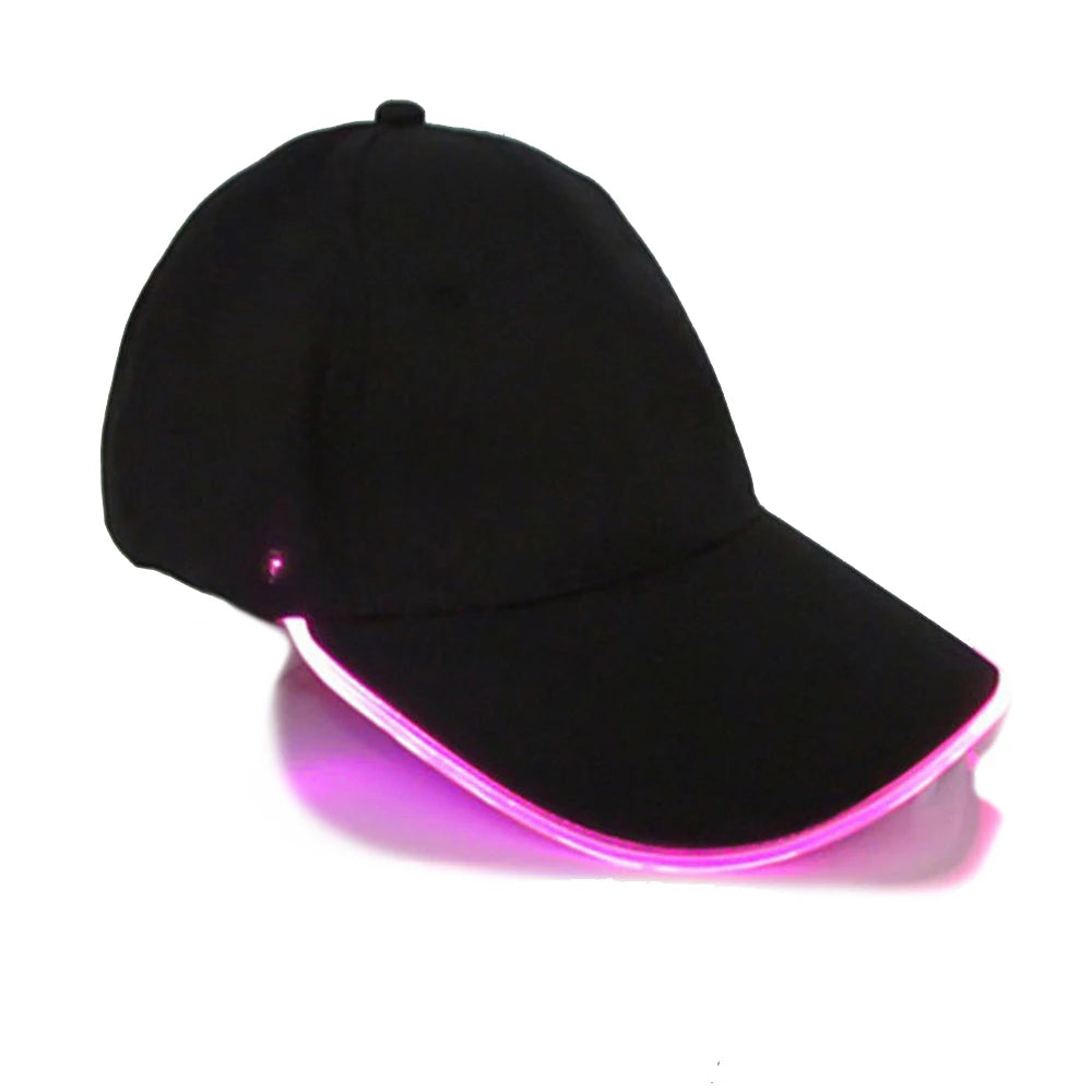 Adjustable Light Up LED Cap Flashing Baseball Hip-Hop Luminous Hat KTY Bar Party Event Sporting Event Nighttime Illumination Cap