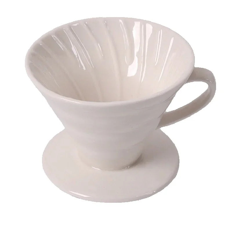 Ceramic Coffee Dripper – Engine-Style Pour Over (Reusable, 1–4 Cups)-6