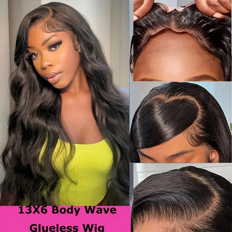 Body Wave Lace Front Human Hair Wigs 200 Density 13x4 Glueless Body Wave Human Hair Wigs For Woman 13x6 HD Lace Human Hair Wig