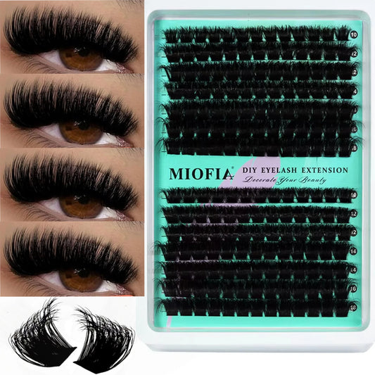 New 14/30 Rows DIY 5D Fluffy Lash Clusters 30D-150D Thick Eyelash Clusters Individual Lashes 10-18mm Cluster Eyelash Extension